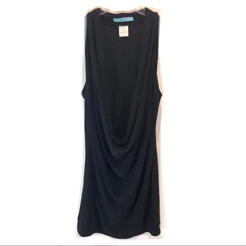Marciano Black Cowl Neck Tunic Tank Top S/P